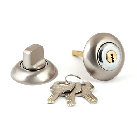 Сантехническая завертка с ключом "Apecs" WC-K-0803-NIS никель (30,5)