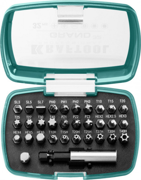 Набор специальных бит с адаптером, 32 шт. Kraftool 2610-H32