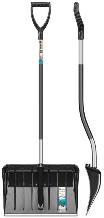 ЦИ КИЛИМАНДЖАРО Лопата снеговая 550х380х1510 мм, алюминиевый эргономичный черенок