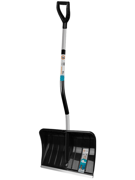 ЦИ КИЛИМАНДЖАРО Лопата снеговая 550х380х1510 мм, алюминиевый эргономичный черенок