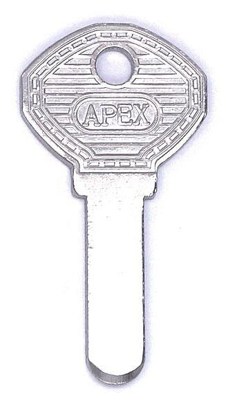 Заготовка для ключа APECS вертикал. плоский 2,5 мм