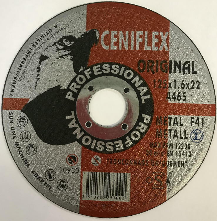 Диск отрезной 125х1.6х22.2 CENIFLEX-PROFESSIONAL