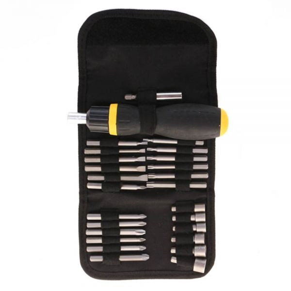 Набор насадок сменных с отверткой Калибр Профи НСО-27