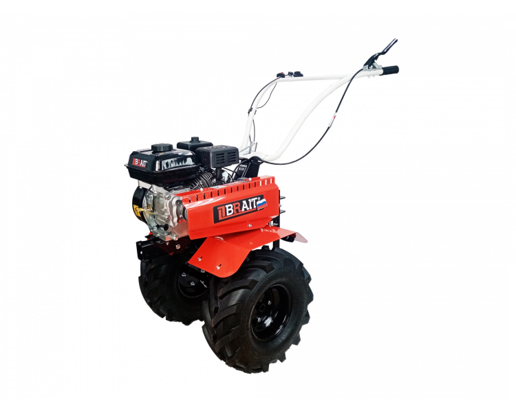 Мотоблок бензиновый BRAIT МБ2W (колеса 19*7-8 Extreme, чугунный редуктор)