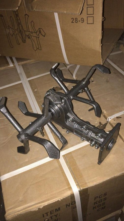 Насадка гусиные лапки на бензиновый триммер BRAIT 7 шл. 28 мм.