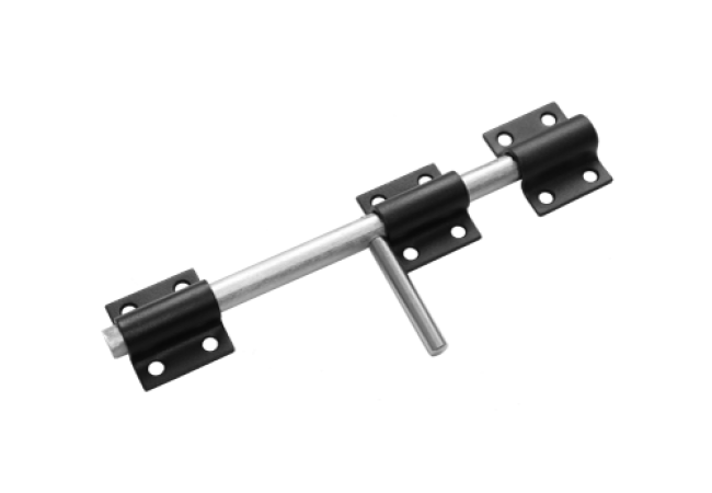 Засов "Домарт" универсальный ЗУ-300 d-16мм (черный) (5)