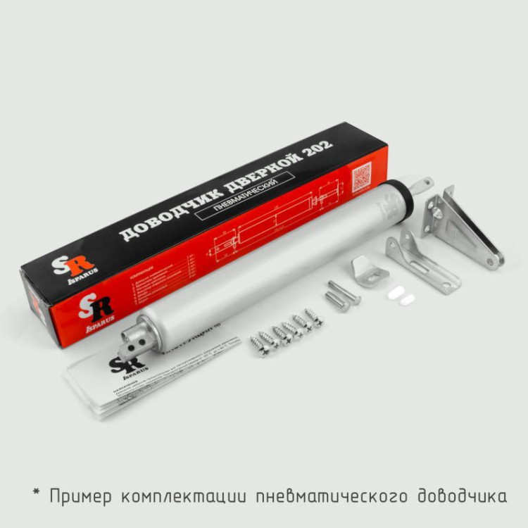 Доводчик "NORA-M" 202 (до 35 кг) (серебро)