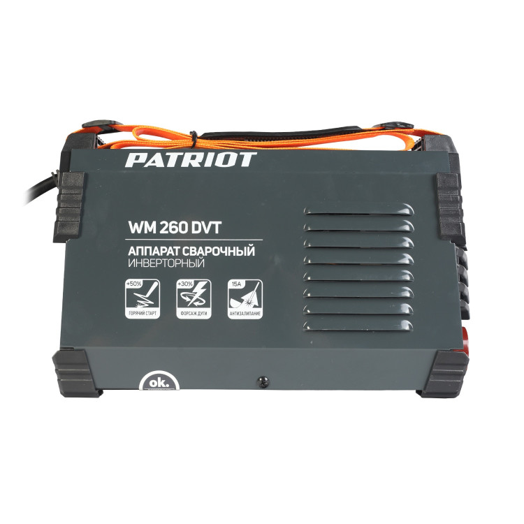 Сварочный аппарат инверторный PATRIOT WM 260DVT Mma
