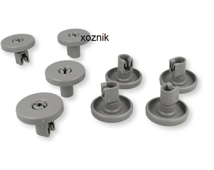 Ролик корзины ПММ ZANUSSI 50286965004, 50286964007 (комп.8шт) DWB902ZN