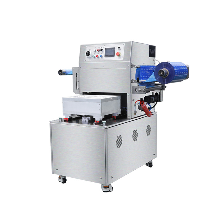 Полуавтоматический запайщик лотков HVT-550M/4 (нерж.) (4 лотка,210*148*(20-100))