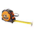 Рулетка 5м х 25мм автостоп, двухсторонний зацеп с магнитом, обрезиненный корпус Квалитет РАЗ-5-25