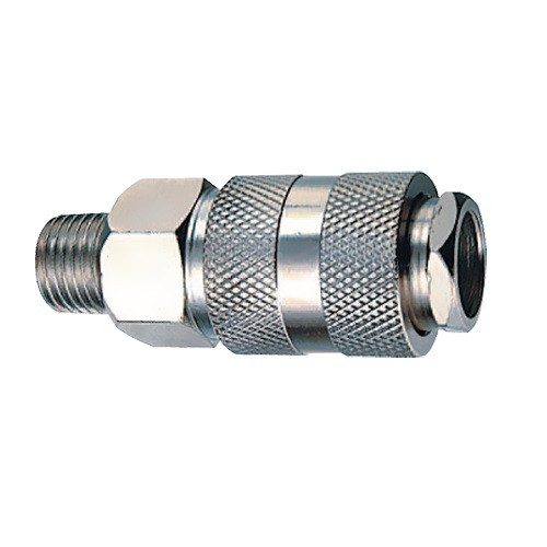 Муфта 1/4Н, быстроразъемная, самозапир., блистер, внеш резьба.