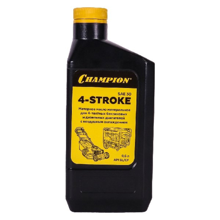 Тех/жидк. CHAMPION 4-такт Sae 30 API SL/CF 0.6л минеральное