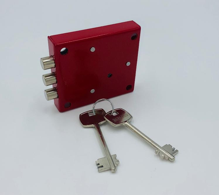 Замок сейфовый KS-206S mini (красный) 2 кл.