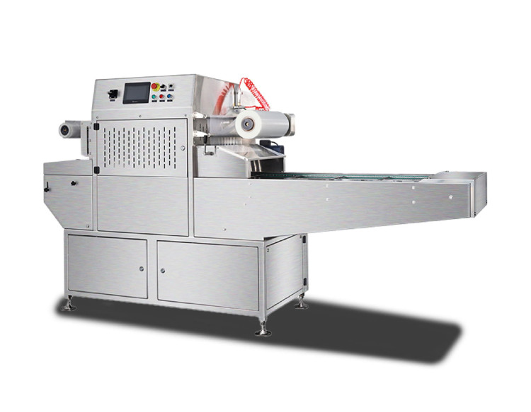 Автоматический запайщик лотков с ф-ей в/у газ-и  HVT-450A/4 V2 (187*137, нерж., дв. станц., 100м3/ч)