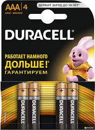 Батарейки DURAСELL Alkaline AAA LR03 BL-4 (40)