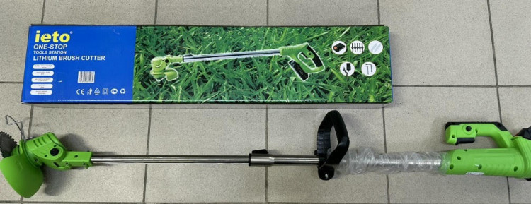 Триммер аккумуляторный IETO +2 батареи 48V +ножи +зарядка