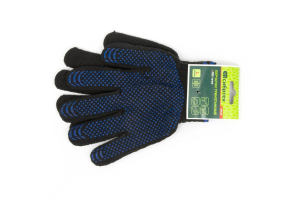 Перчатки полиакрил, ПВХ-покрытие "Точка", Зимние Россия. 10 класс