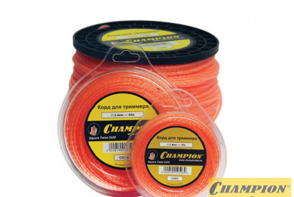 Леска CHAMPION Twisted Square 2.4мм*245м (витой квадрат) C7014