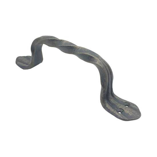 Ручка-скоба кованая "Витая - Лапка" 180мм (бронза) (12)