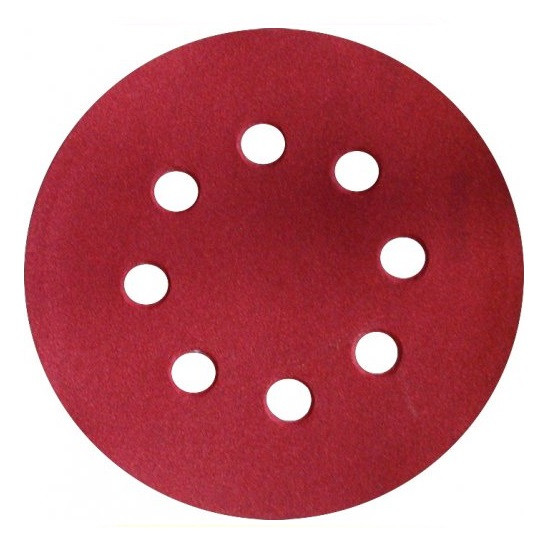 Шлифкруг по дереву и металлу 125мм, P 180, с отверстиями, 5шт ЭНКОР 20206