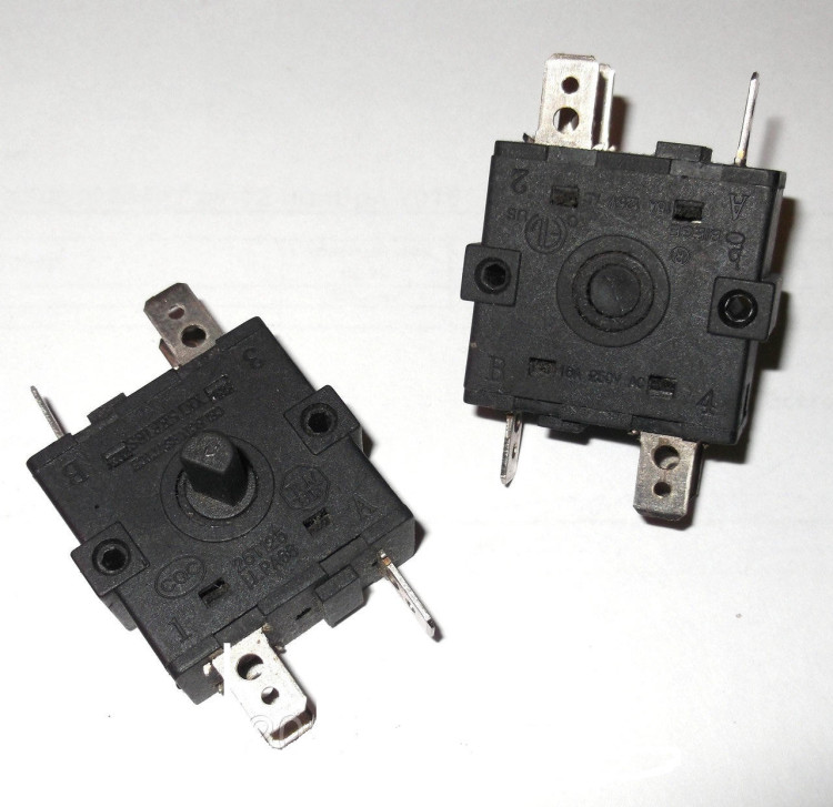 Переключатель 4-х позиц. (5-ти конт.) к масляным обогревателям PR006