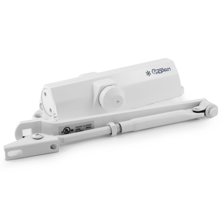 Доводчик "NORA-M" 4ST (25-120 кг) (белый) морозостойкий