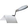 Шпатель 80 х 60 х 60 мм ,из нерж. стали, для внешних углов, деревянная ручка