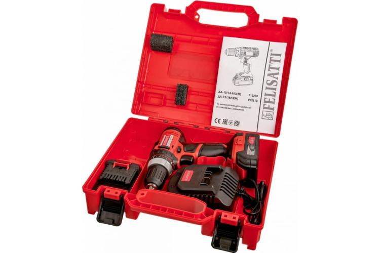Аккумуляторная дрель-шуруповерт FELISATTI ДА-13/18Л3(М) Li-ion