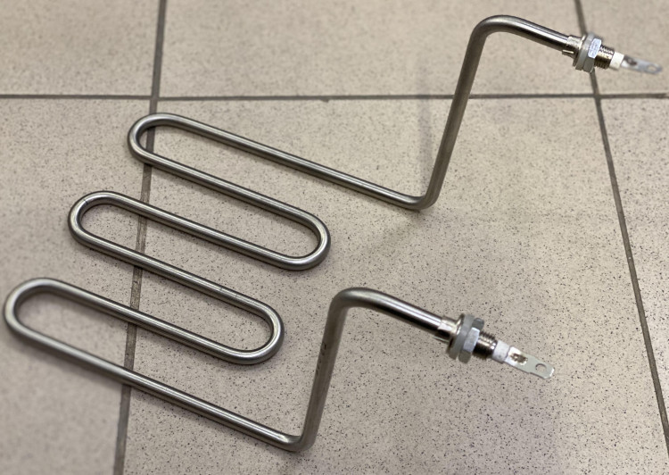 ТЭН на фритюрницу 2,0кВт (размер 18,5см/21см, высота 18,5см, клеммы 17,5см) FR027