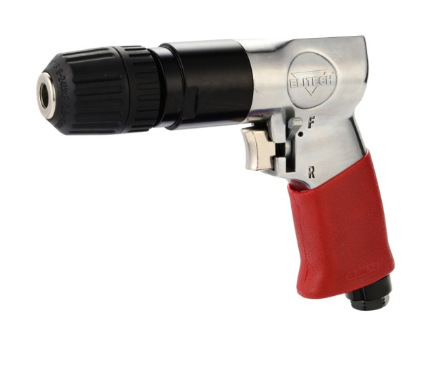 Дрель пневм, БЗП 1-10мм, 6,3 бар, 141л/мин, 1800об/мин, 1,1кг