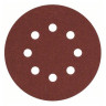 Круг шлифовальный по дереву, краске (50 шт; 125 мм; К100; 8 отверстий) Bosch 2608607827