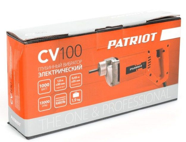 Вибратор для бетона глубинный PATRIOT CV 100