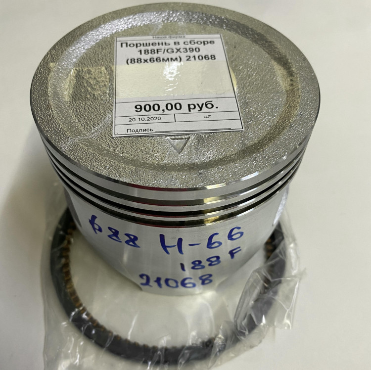 Поршень в сборе 188F/GX390 (88x66мм) 21068