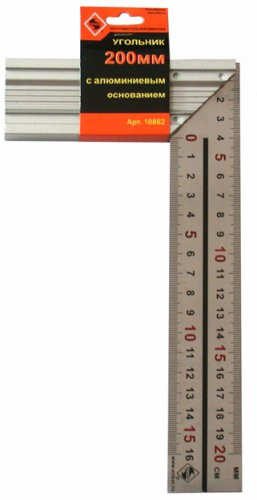 Угольник 300мм. с алюм. основанием(10814) ЭНКОР 10864