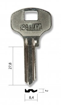 заготовка для ключа APK-1 Silca