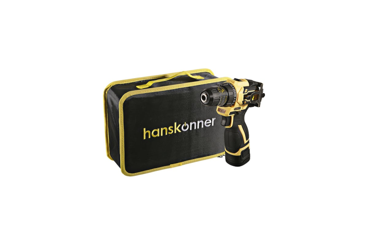Дрель аккум. б/щ Hanskonner Platinum HCD1645BLC 14.4В, 45Нм,2х2.0Ач,10мм, сумка-кейс