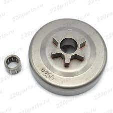 Звездочка ведущая 3/8"-6Т (P350,351 H235,236,240) монолит + подшипник BRAIT