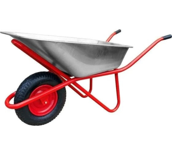 Тачка строительная 1-кол.WB5009М1-118 (26/26/34) БТМ 200кг., зеленая (зеленый квадрат)