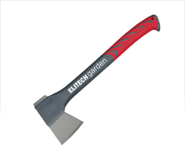 Топор 950гр обрезиненный фиберглас, закаленная сталь с тефлоновым покрытием, универсальный ELITECH