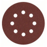 Круг шлифовальный по дереву, краске (50 шт; 125 мм; К60; 8 отверстий) Bosch 2608607825