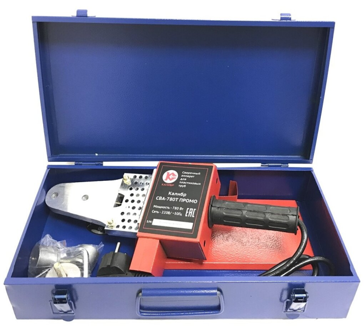 Аппарат для сварки пластиковых труб Калибр СВА-780Т Промо