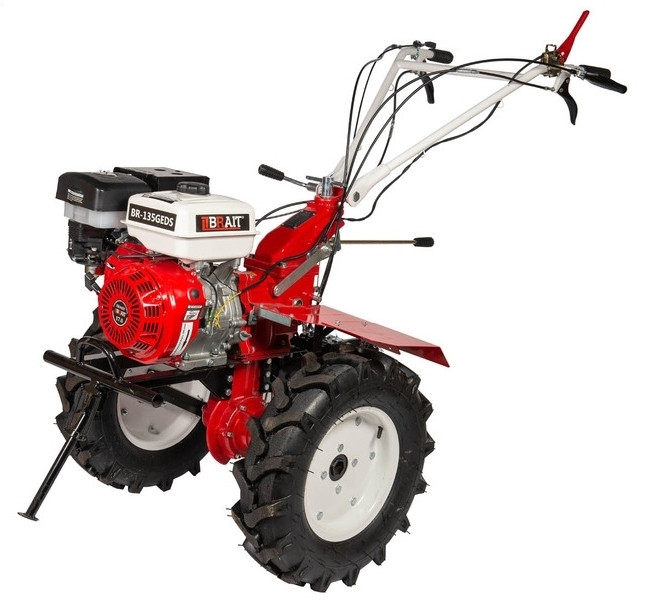 Мотоблок бензиновый BRAIT BR-135GEDS | 17 л.с | 4 вперед/1 назад, с дифференциалом