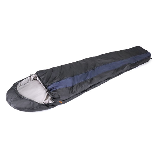 Спальный мешок-кокон Comfort, 230х80 см., до 0С, 3х слойный, цв.черный