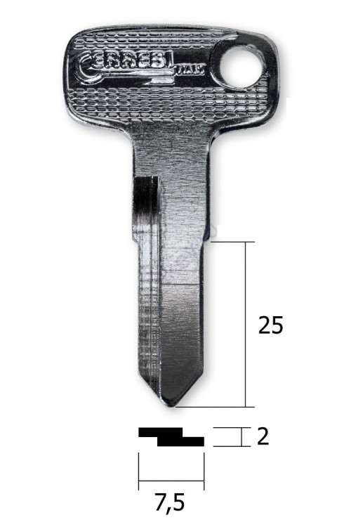 заготовка для ключа YAMA-12i Silca (0375/1)