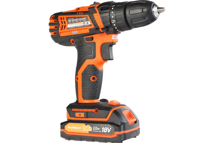 Аккумуляторная дрель-шуруповерт PATRIOT BR 181UES Li-lon