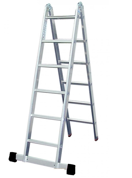 Лестница шарнирная 2х-секц. 2х 3ступ.,0,90/1,81/м, нагрузка150кг